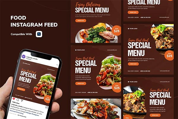 Fast Food Instagram Banner Templates | Free & Premium 21+ PSD, Vector, PNG, TIF, Ai, EPS Downloads